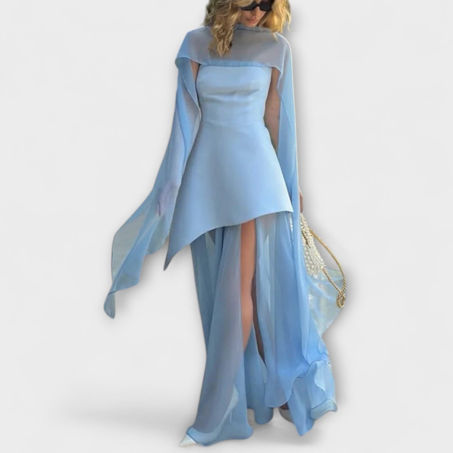 Goldie - Vestido maxi de gasa