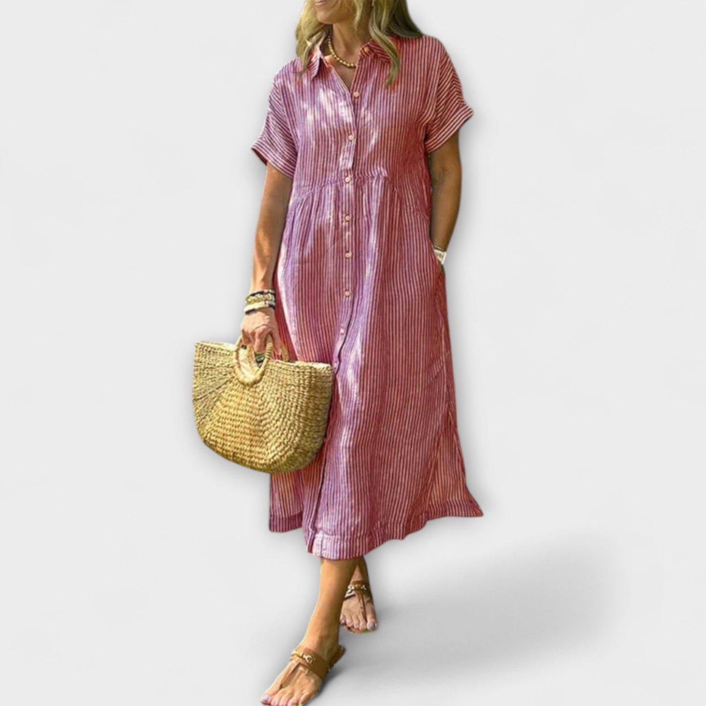 Anorea - Vestido Rayado