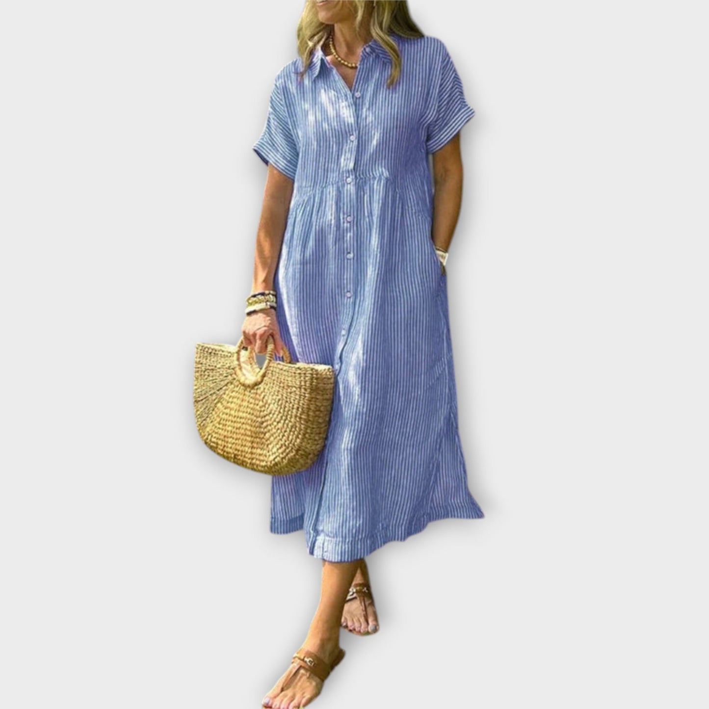 Anorea - Vestido Rayado