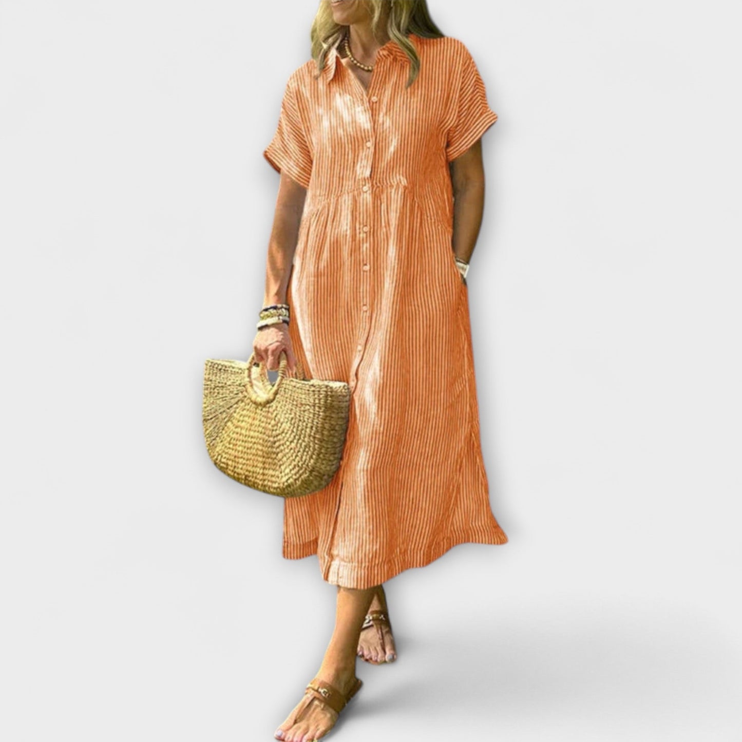 Anorea - Vestido Rayado