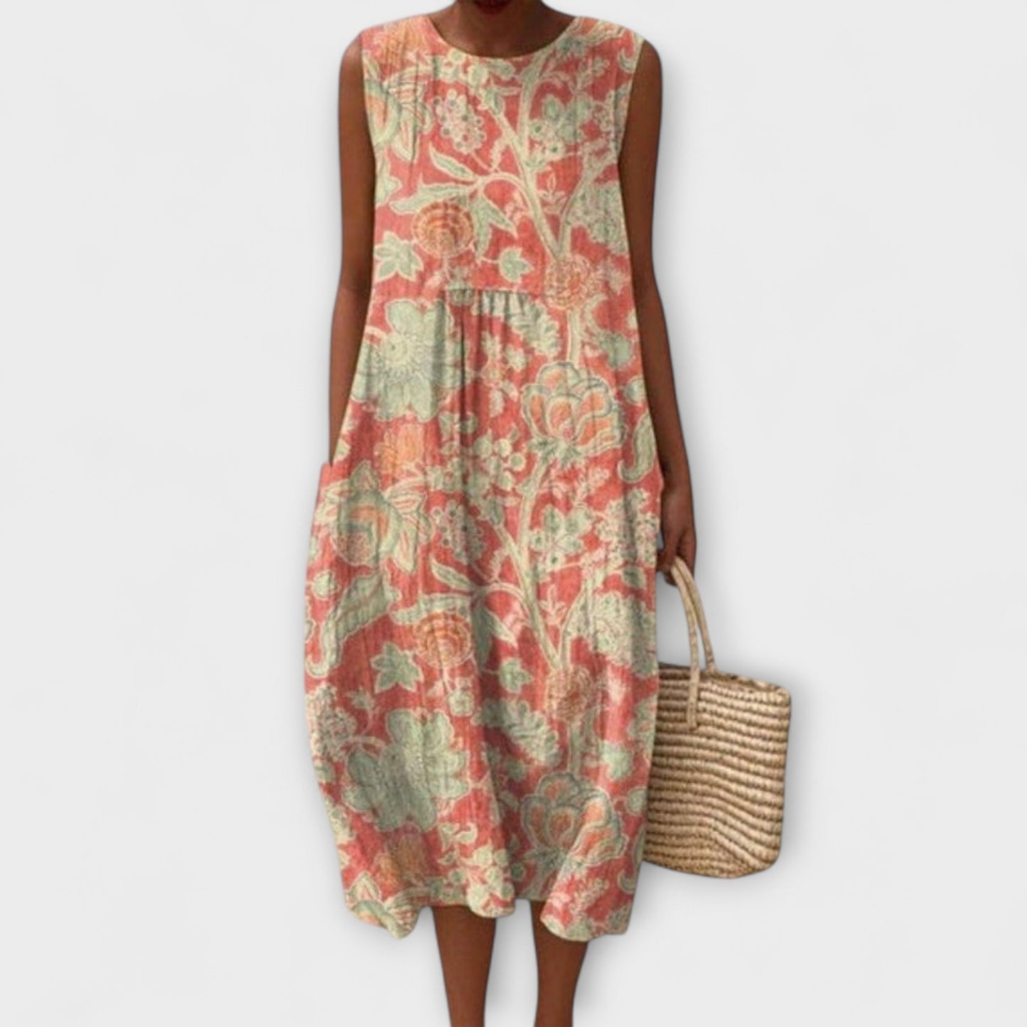 Thaleia – Vestido midi en diseño vintage floral