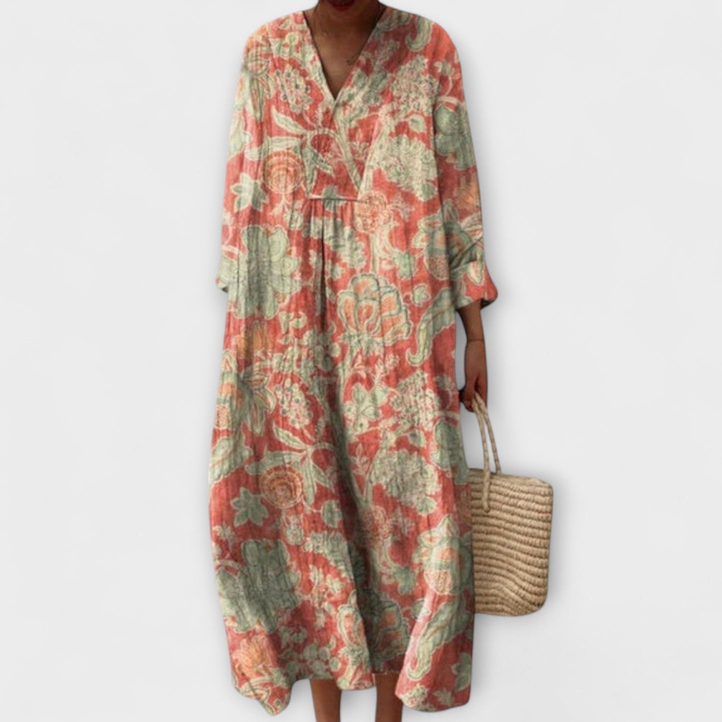 Thaleia – Vestido midi en diseño vintage floral