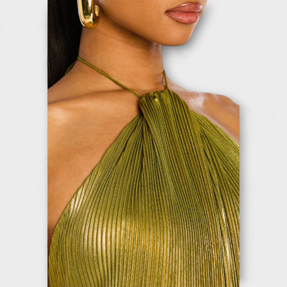 Emma - Vestido Halter con Espalda Descubierta