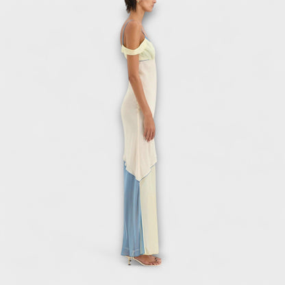 Alora - Vestido Midi Thames con detalle de splice