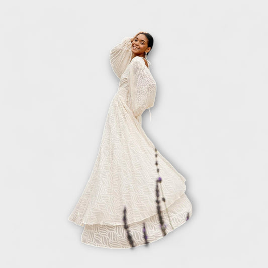 Elsa - Vestido Maxi Crema de Allegory