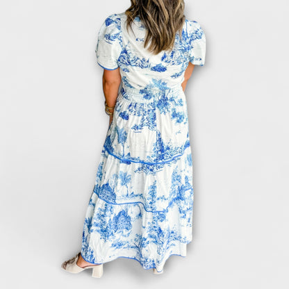 Eliza - Vestido Maxi de Toile Atemporal