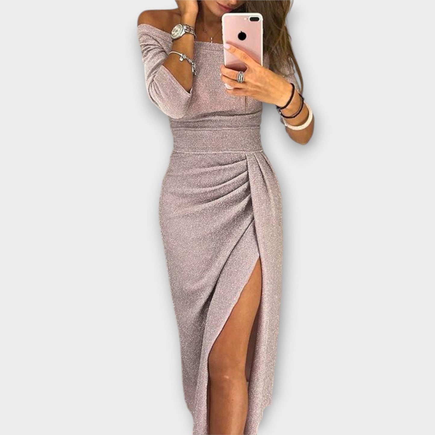 Lena - Elegante vestido sin hombros