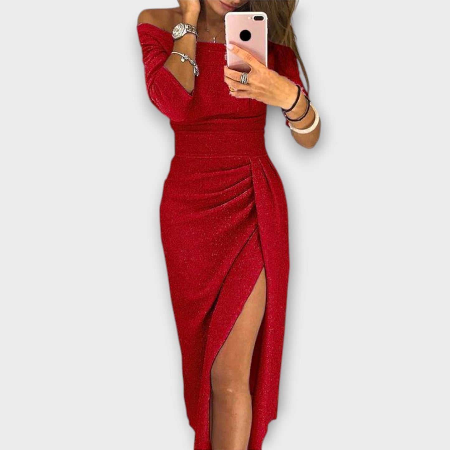 Lena - Elegante vestido sin hombros