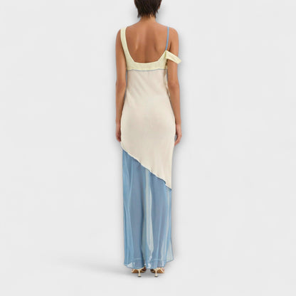 Alora - Vestido Midi Thames con detalle de splice