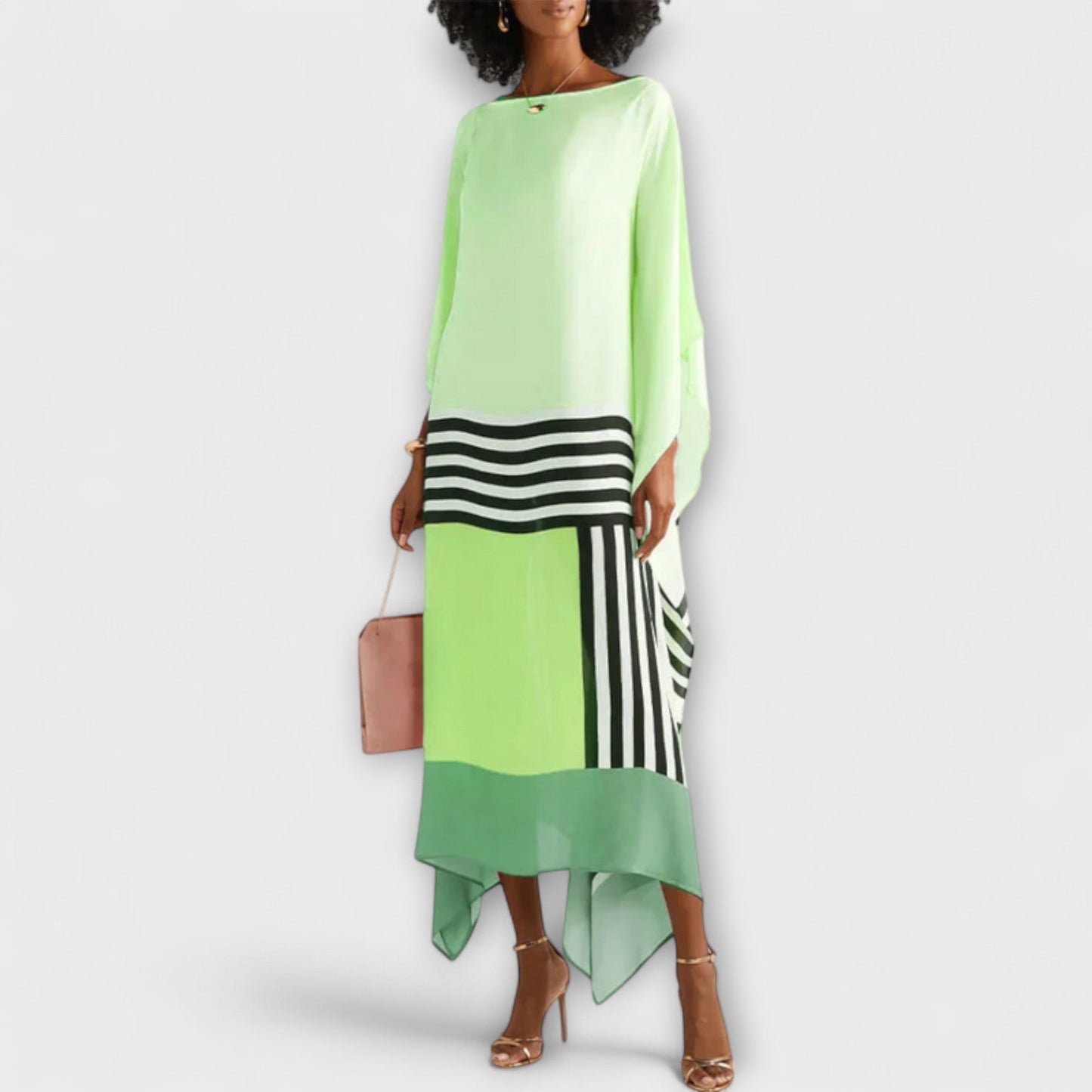 Elenora - Kaftan geométrico con corte relajado