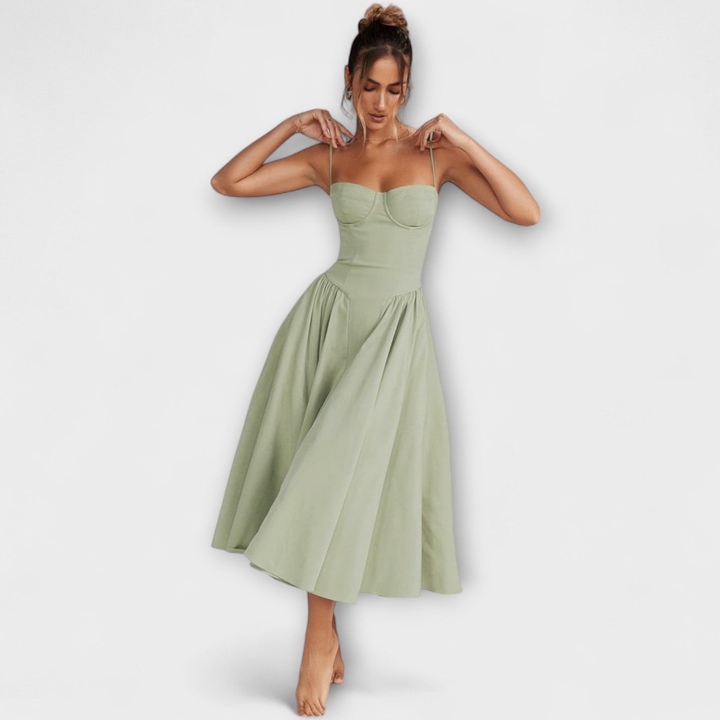 Rosalie - Elegante vestido corsé sin mangas