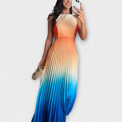 Haven - Vestido Maxi Tie-Dye Sin Espalda Estiloso