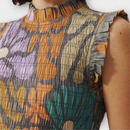 Vestido Midi Botánico Colorido