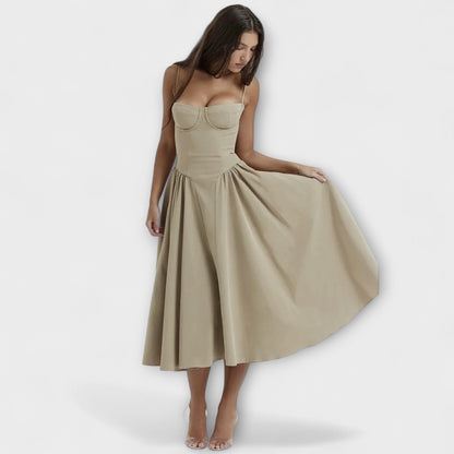 Rosalie - Elegante vestido corsé sin mangas