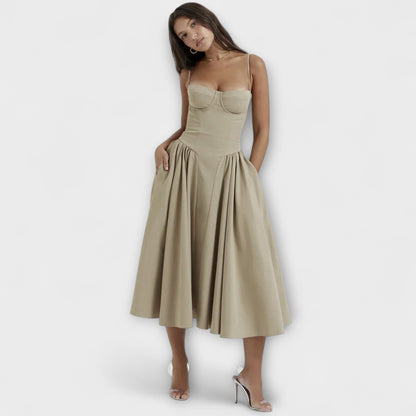 Rosalie - Elegante vestido corsé sin mangas