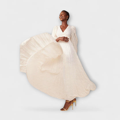 Elsa - Vestido Maxi Crema de Allegory