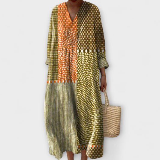 Gia - Vestido elegante con diseño geométrico