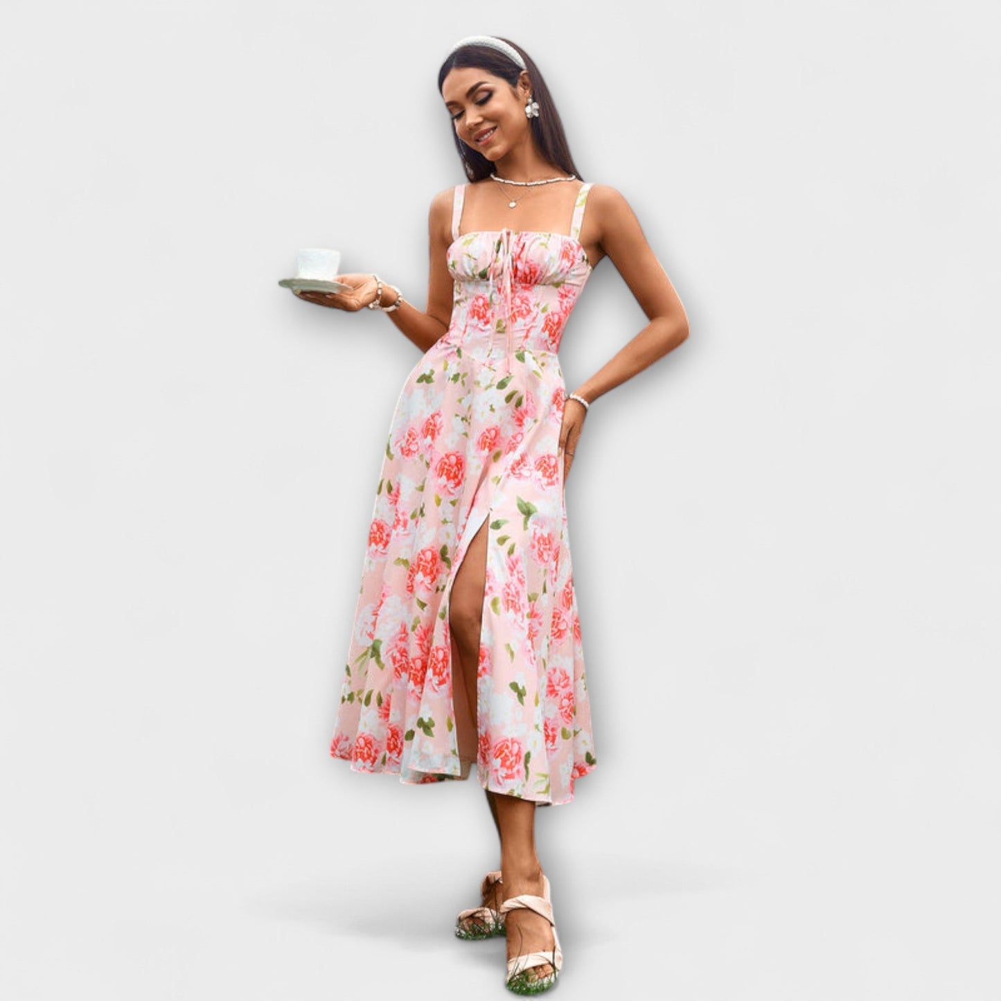 Esperanza - Vestido con detalle de abertura