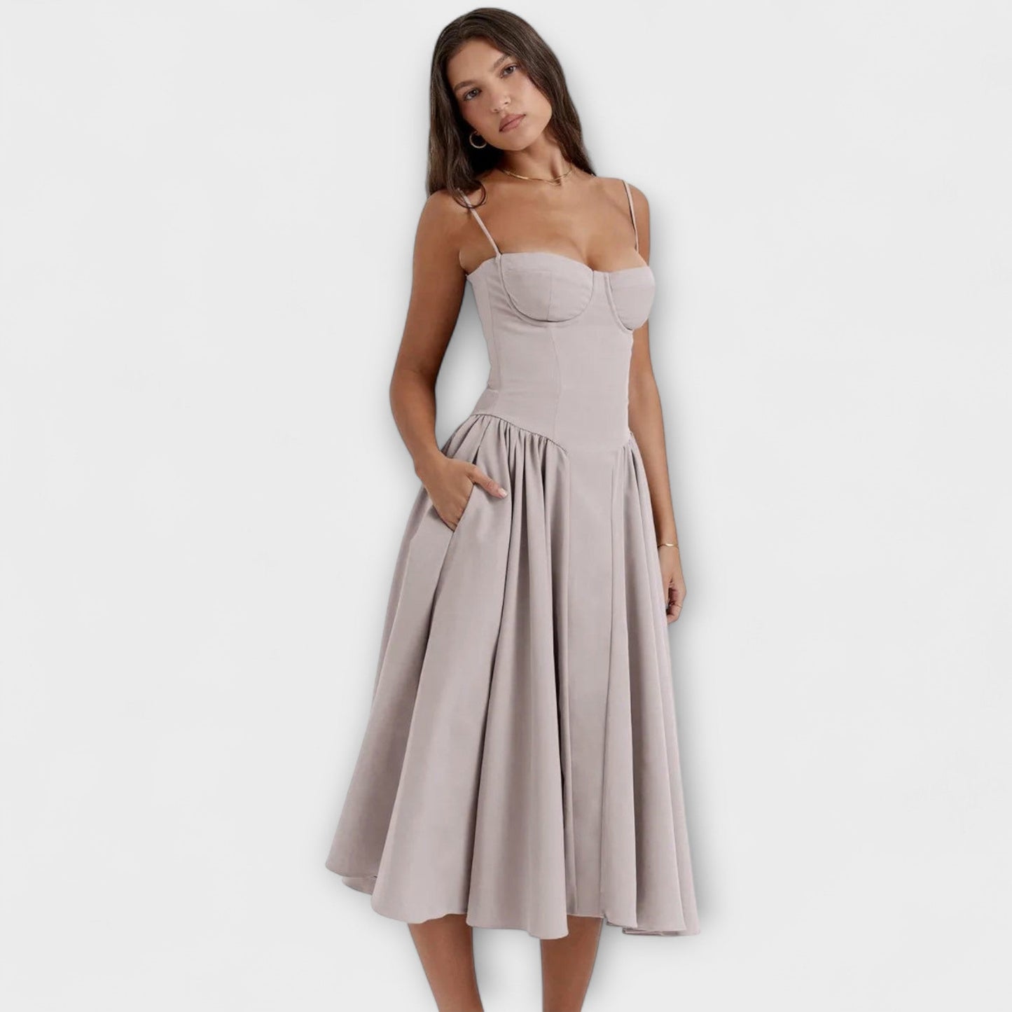 Rosalie - Elegante vestido corsé sin mangas