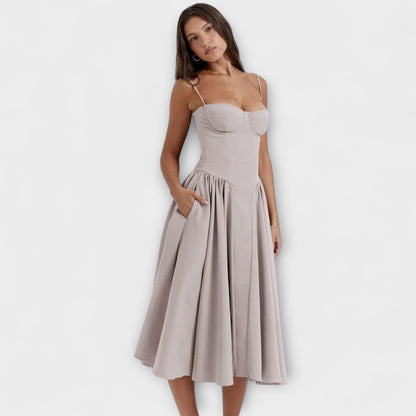 Rosalie - Elegante vestido corsé sin mangas