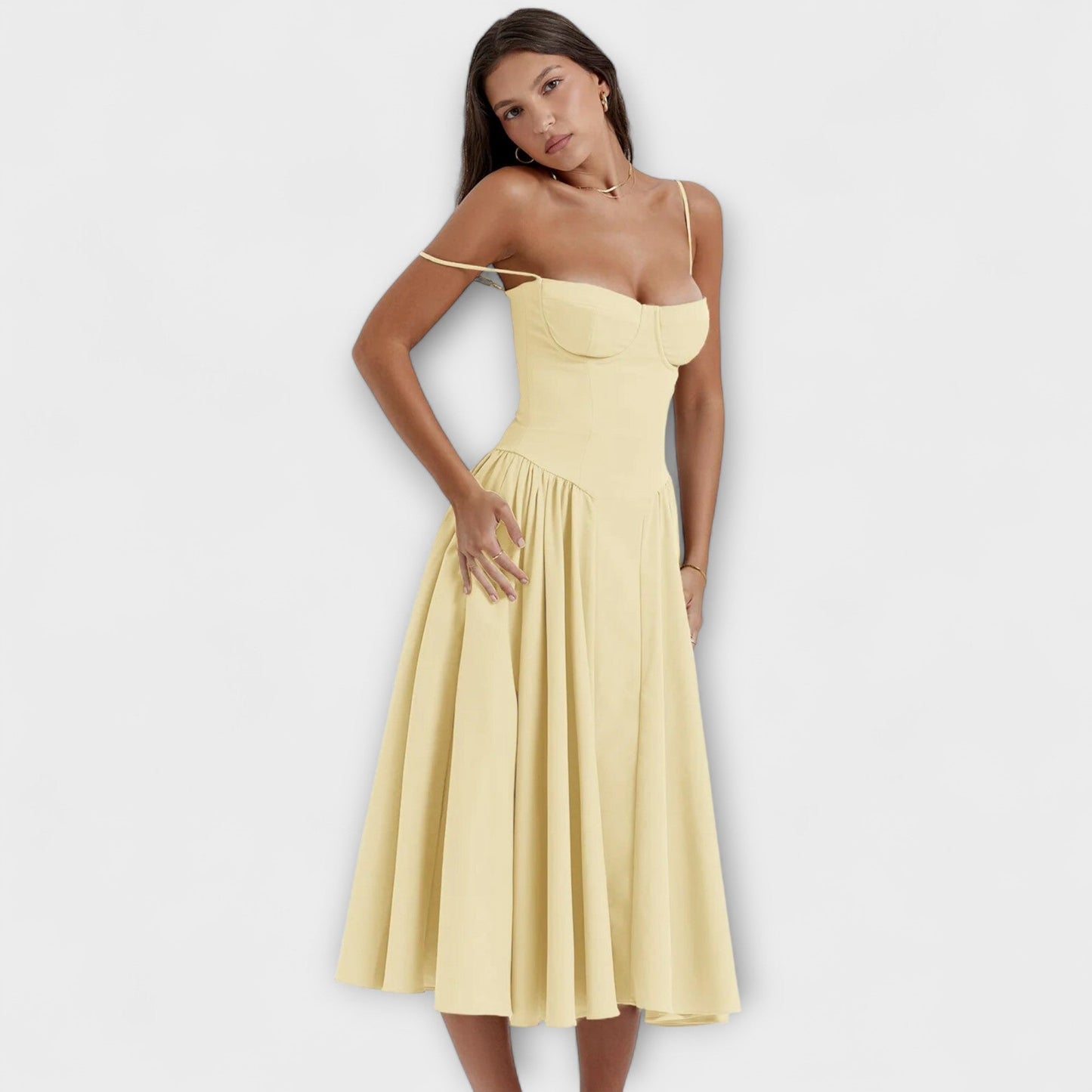 Rosalie - Elegante vestido corsé sin mangas