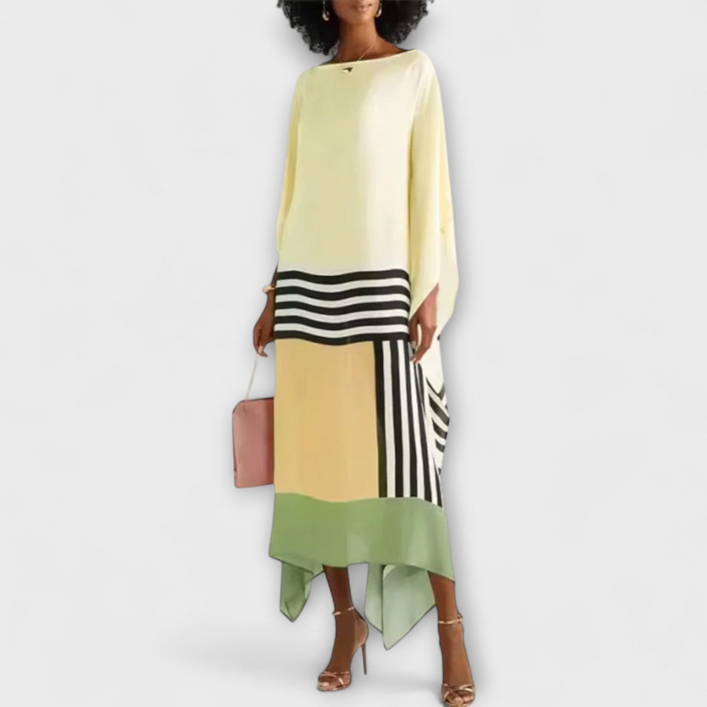 Elenora - Kaftan geométrico con corte relajado