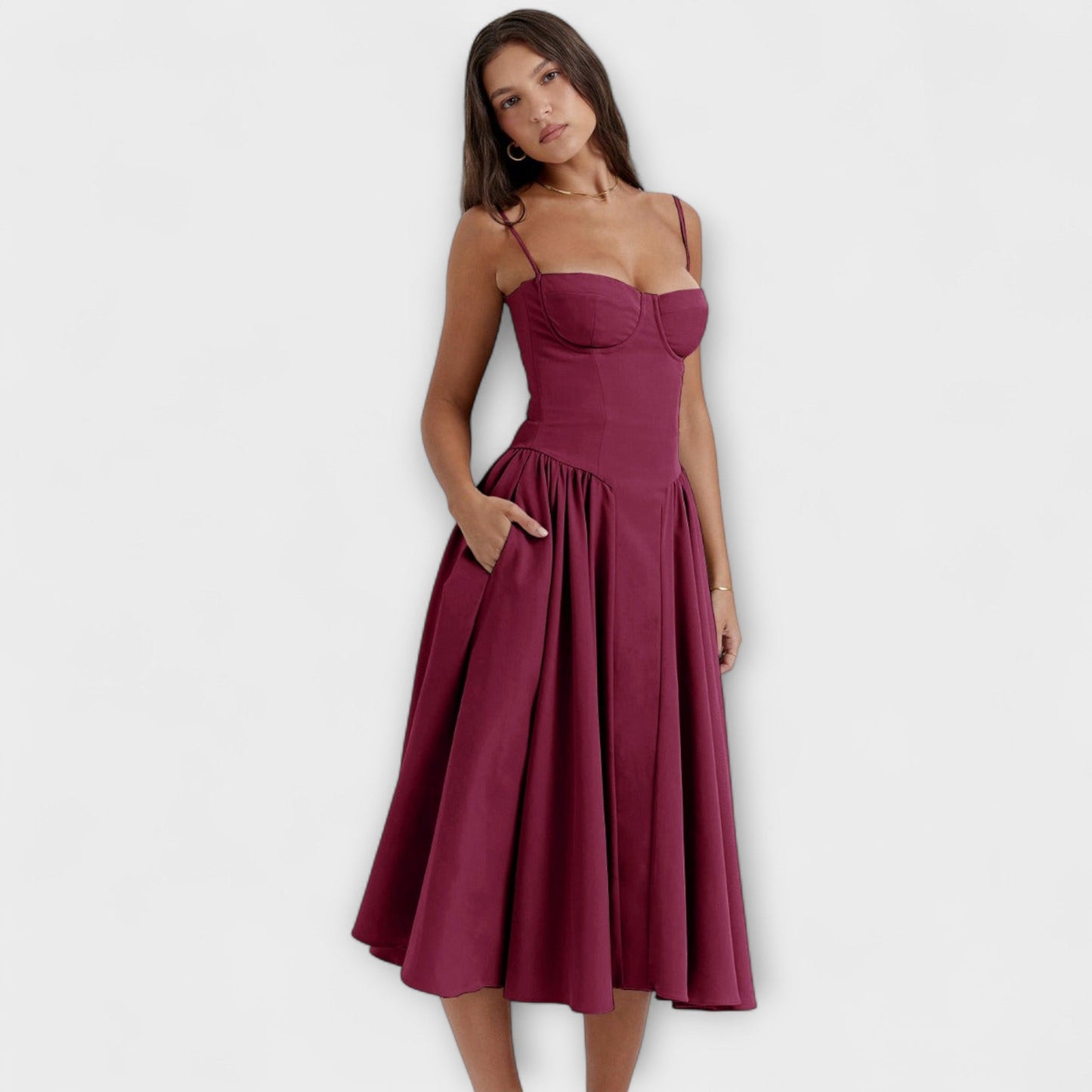 Rosalie - Elegante vestido corsé sin mangas