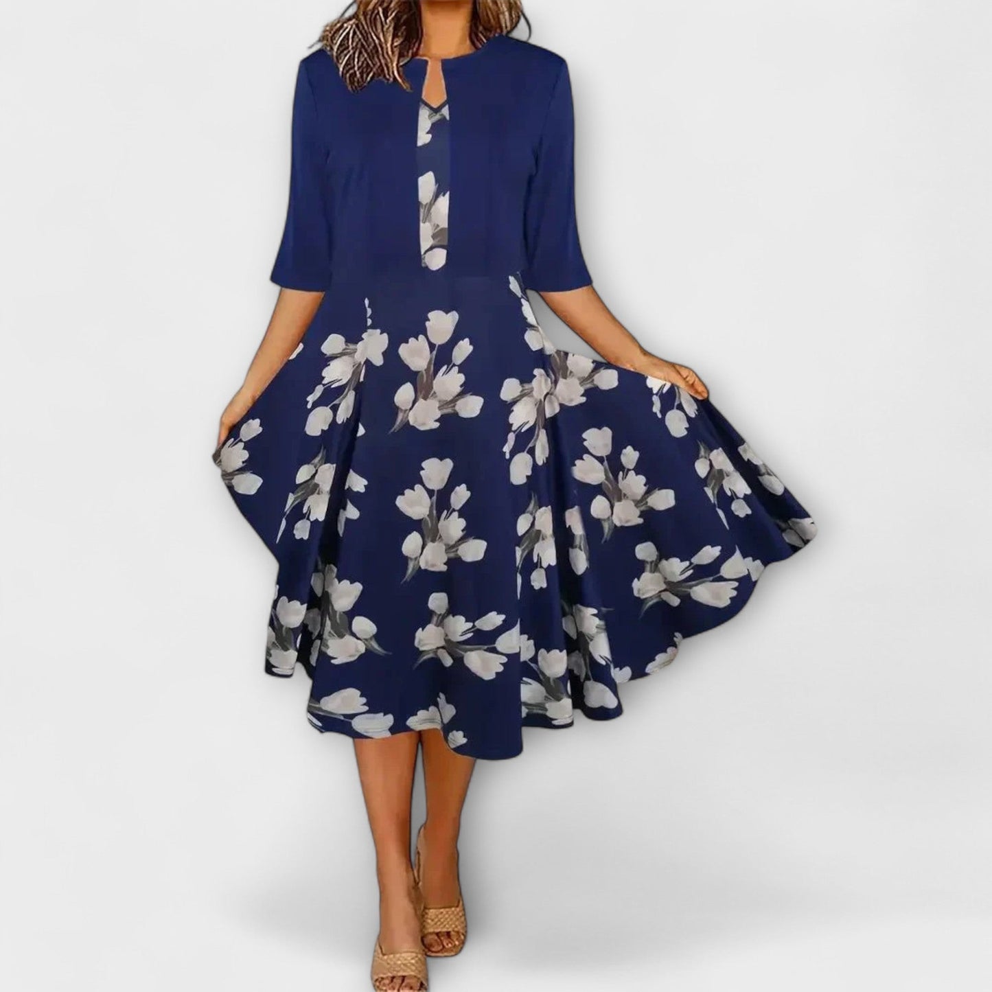 Vestido Midi de Dama con Blazer