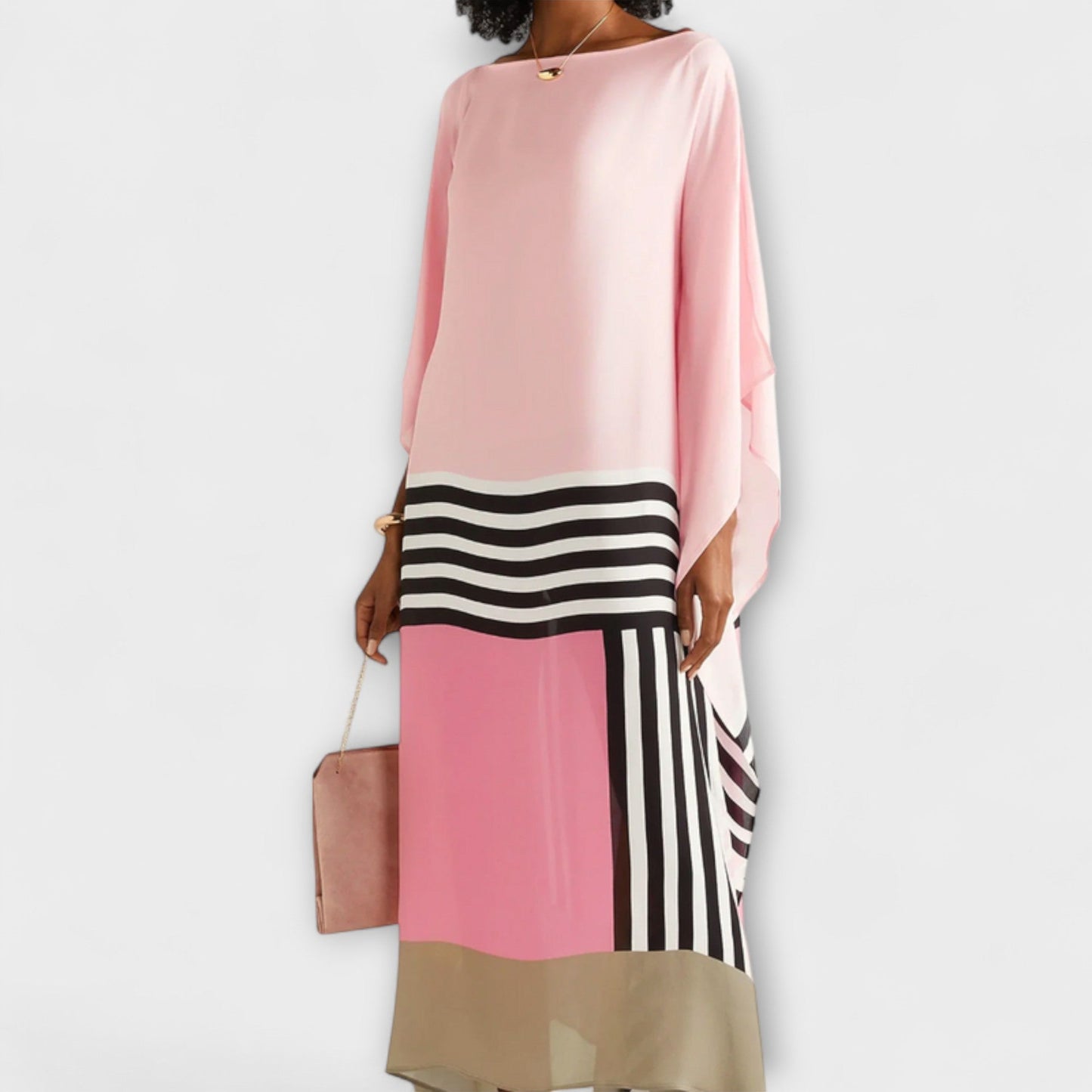 Elenora - Kaftan geométrico con corte relajado