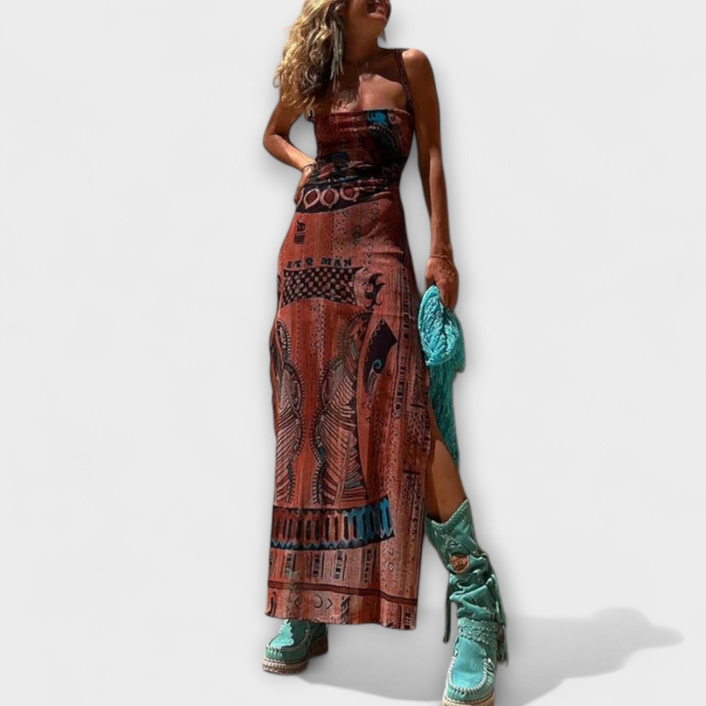 Tarifa - Vestido midi único con cuello de solapa