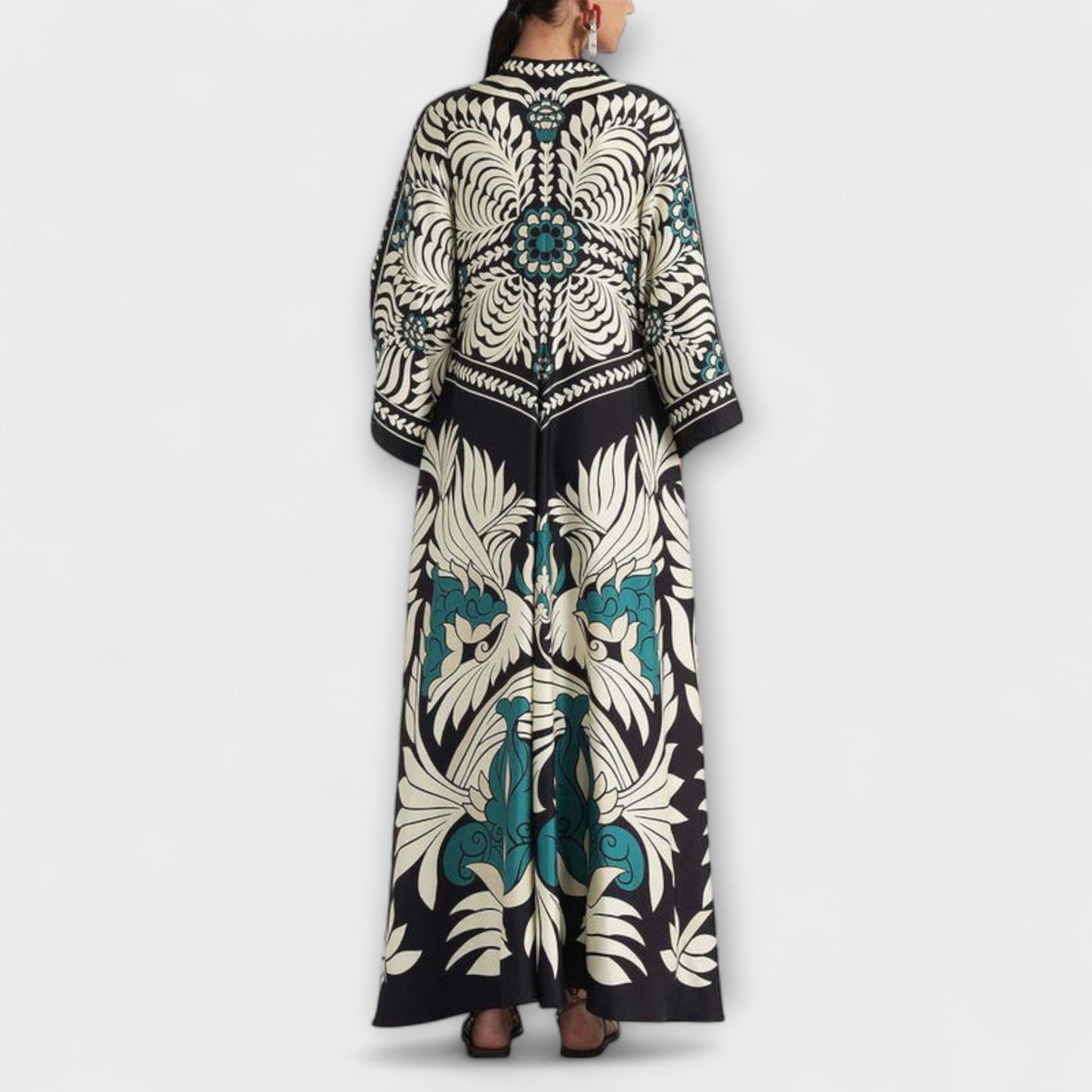 Giselle - Elegante vestido maxi con estampado floral