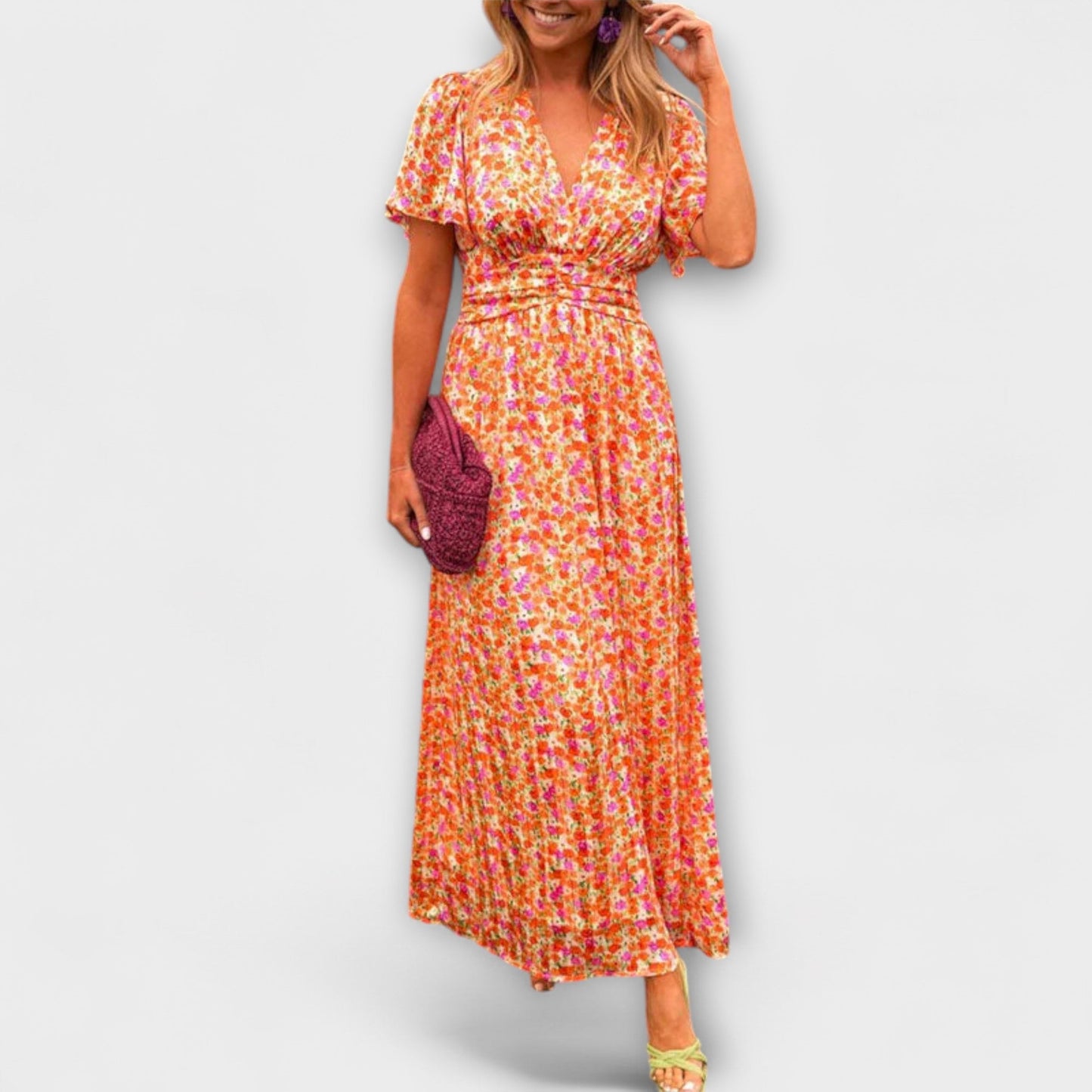 Elsie - Vestido Clásico con Escote en V